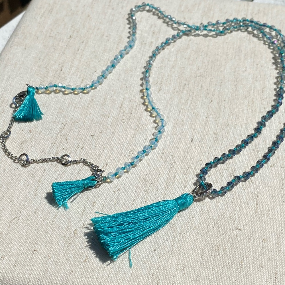 ☀️NWT C+I Tassel Convertible Necklace + Bracelet